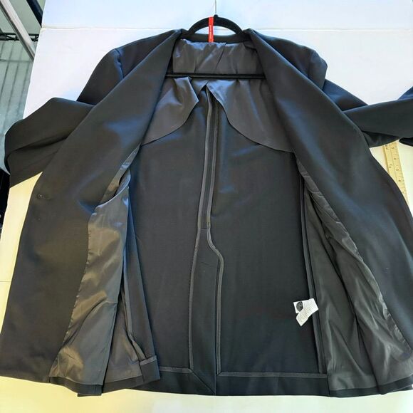 Spanx Perfect Collarless Blazer Sz XL NEW Black 1 Button Jacket‎ Ponte Career - Picture 15 of 16